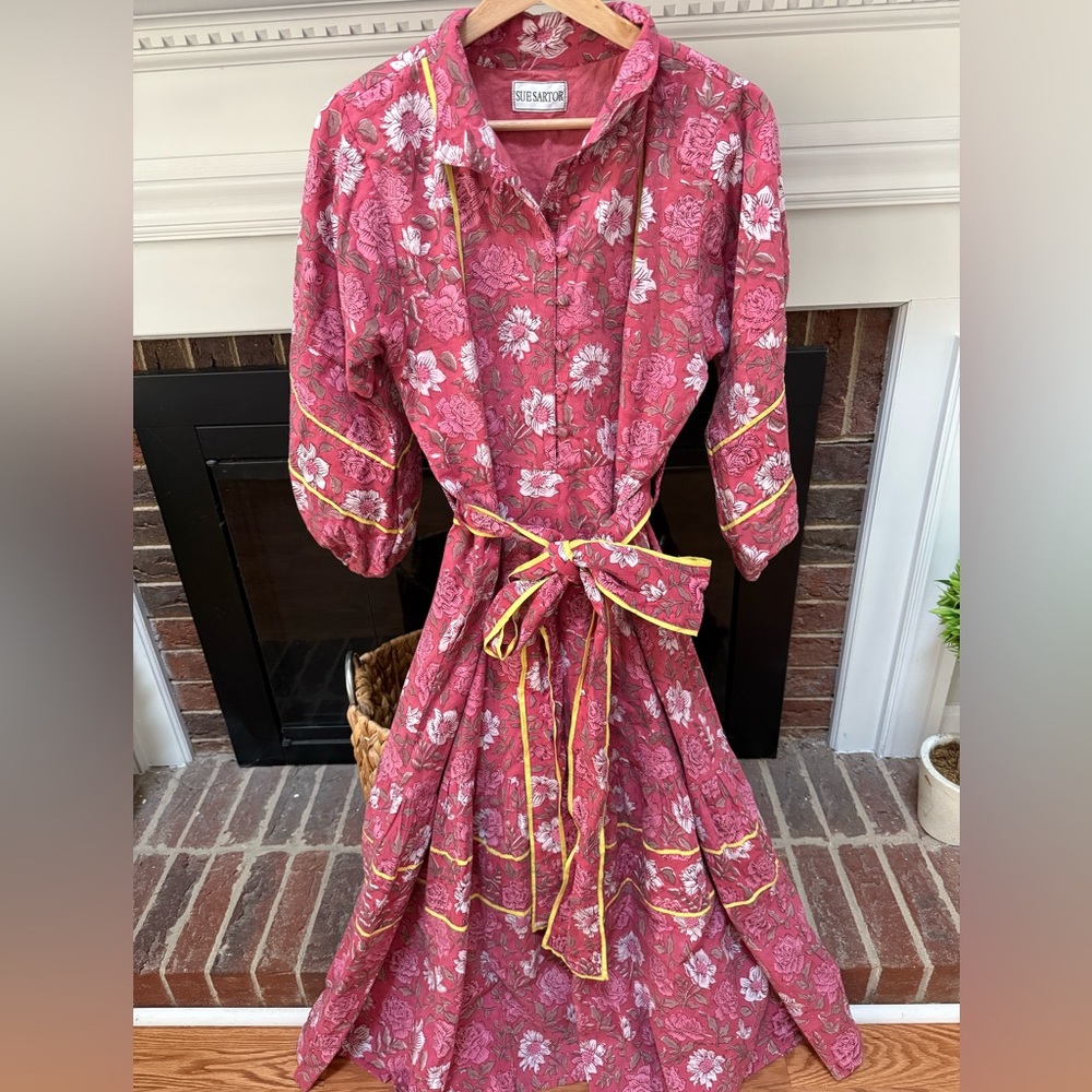 Sue Sartor flounce dress size L